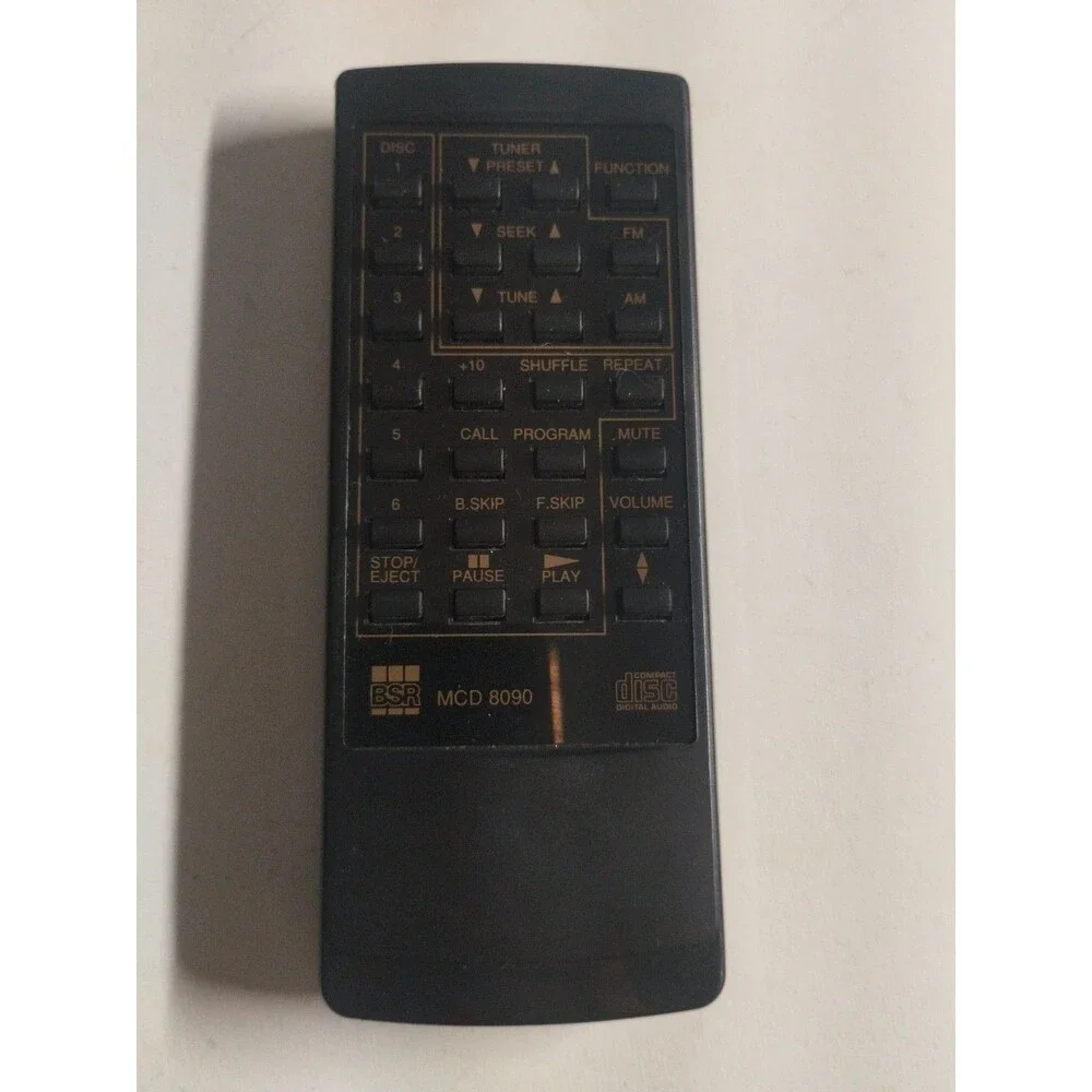 BSR MCD 8090 CD Player Remote Control - Tested & Works - Picture 1 of 3